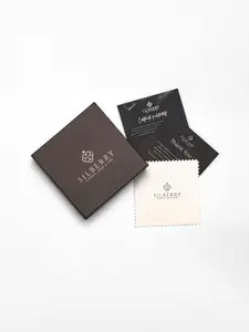 SILBERRY 925 Sterling Silver Rhodium-Plated Pendants & Chains With Removable Stone