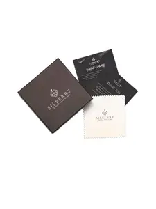 SILBERRY 925 Sterling Silver Rhodium-Plated Pendants & Chains With Removable Stone