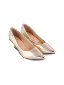 Tresmode Pointed Toe Kitten Heel Pumps