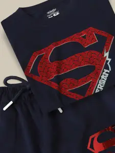 Kids Ville Boys Superman Printed T-Shirt & Joggers