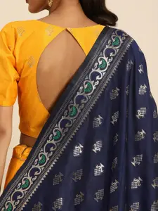 KALINI Woven Design Semi-Stitched Lehenga & Blouse With Dupatta