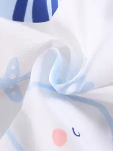 StyleCast Boys White Graphic Printed Shirt with Shorts