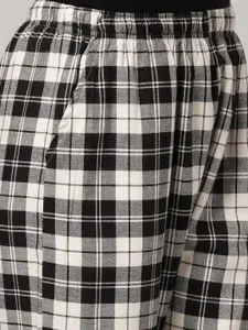 Kryptic Women Set Of 2 Checked Cotton Lounge Pants