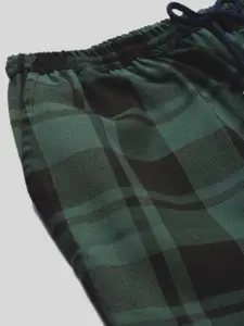 Kryptic Pack Of 2 Checked Cotton Straight Leg Lounge Pants