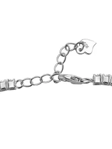 Ornate Jewels 925 Sterling Silver American Diamond Tennis Bracelet