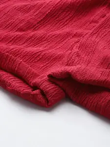 DressBerry Textured Shirt with Shorts Co-Ords