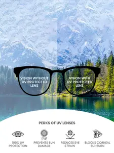 IRUS by IDEE Men Rectangle Sunglasses with UV Protected Lens IRS1066C1PSG