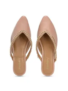 DressBerry Women  Western - Embellished Mules Flats