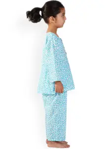 BAESD Girls Animal Printed Pure Cotton Night suit