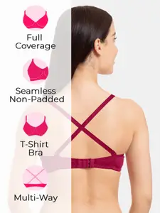 Tweens Pack of 2 Non Padded Cotton-Blend Concealer & Side-Shaper T-Shirt Bra