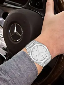 LOREM Men Dial & Stainless Steel Bracelet Style Straps Analogue Watch LR162-CM