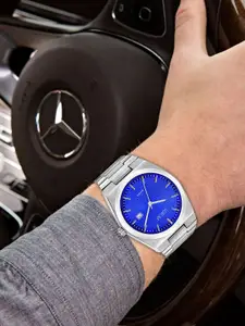 LOREM Men Dial & Stainless Steel Bracelet Style Straps Analogue Watch LR159-CM