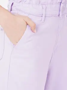 Kraus Jeans Women Wide Leg Clean Look High-Rise Stretchable Jeans