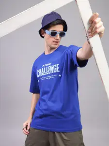 ADRO Men Typography Printed Pockets T-shirt