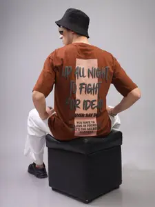 ADRO Men Typography Printed T-shirt