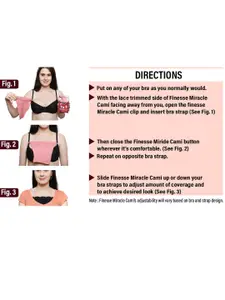 Finesse Miracle Cami  Pack Of 2 Mock Cleavage Cover Camisoles