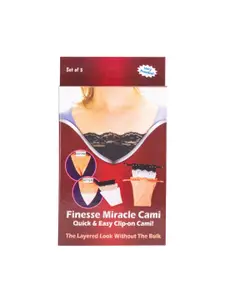 Finesse Miracle Cami Pack Of 2 Mock Camisoles Cleavage Cover