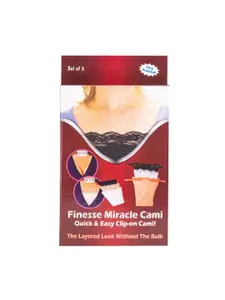 Finesse Miracle Cami Pack Of 2 Mock Camisoles Cleavage Cover