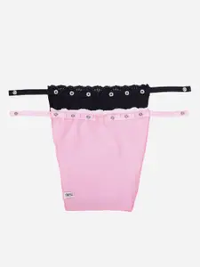 Finesse Miracle Cami Pack Of 2 Mock Camisoles Cleavage Cover