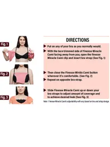 Finesse Miracle Cami Pack Of 2 Mock Camisoles Cleavage Cover