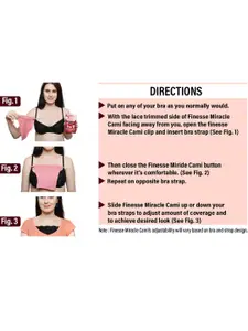Finesse Miracle Cami Pack Of 3 Mock Camisoles Cleavage Cover