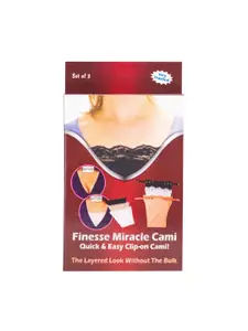 Finesse Miracle Cami Pack Of 3 Mock Camisoles Cleavage Cover
