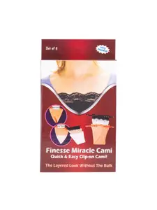 Finesse Miracle Cami Pack Of 3 Mock Camisoles Cleavage Cover