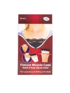 Finesse Miracle Cami Pack Of 2 Mock Camisoles Cleavage Cover