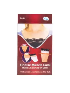Finesse Miracle Cami Pack Of 2 Mock Camisoles Cleavage Cover