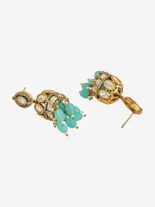 Kushal's Fashion Jewellery Embellished Bridal  Kundan Dome Shaped Jhumkas