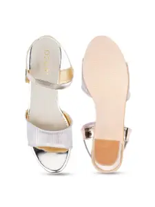 Ozuri Striped Block Heels