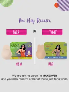 PINQ POLKA Reusable Breast Lift Cup C-D Size Boob Tape Stick On Adhesive Bra Pasties 2 Pcs