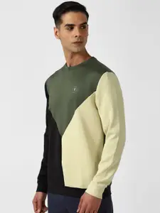Van Heusen Flex Colourblocked Pullover Sweatshirt