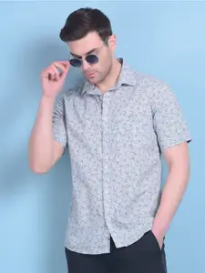 Crimsoune Club Classic Slim Fit Floral Printed Casual Shirt