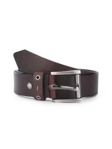 The Roadster Lifestyle Co. Men Casual Textured Leather Belt