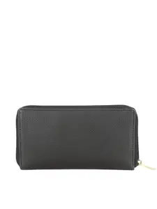 Baggit Women Geometric Textured PU Zip Around Wallet