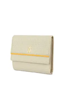 Baggit Women Textured PU Three Fold Wallet