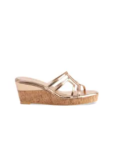 ERIDANI Open Toe Wedge Heels