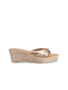 ERIDANI Open Toe Wedge Heels