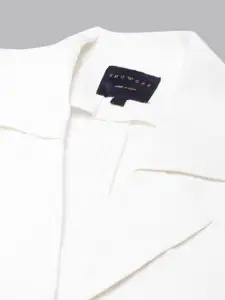 SHOWOFF Notched Lapel Collar Single-Breasted Slim Fit Twill Formal Blazer