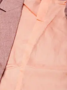 SHOWOFF Notched Lapel Collar Single Breasted Slim-Fit Blazer