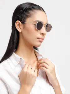POPPY Women Round Sunglasses with UV Protected Lens