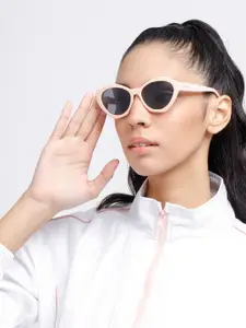 POPPY Women Oval Sunglasses with UV Protected Lens PO-5015-C04-Beige