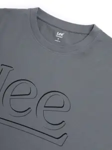 Lee Men Logo Crew Neck Oversized Fit Tshirt