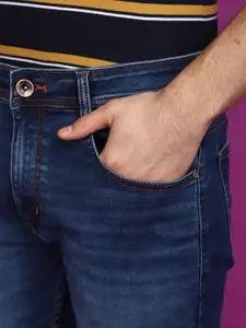 V-Mart Men Mid-Rise Slim Fit Heavy Fade Jeans