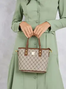 Styli Kyelle Print Detail Metallic Patch Handbag