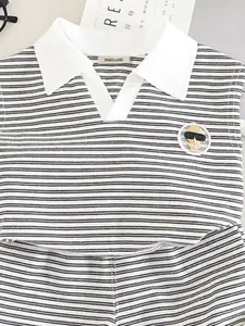 INCLUD Boys Striped T-shirt with Shorts