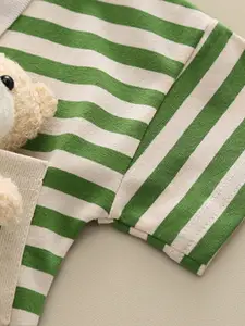 INCLUD Boys Striped T-shirt with Shorts