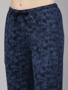 Kryptic Women Pack Of 2 Printed Pure Cotton Lounge Pants