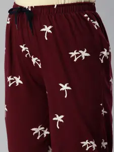 Kryptic Women Pack Of 2 Printed Pure Cotton Lounge Pants